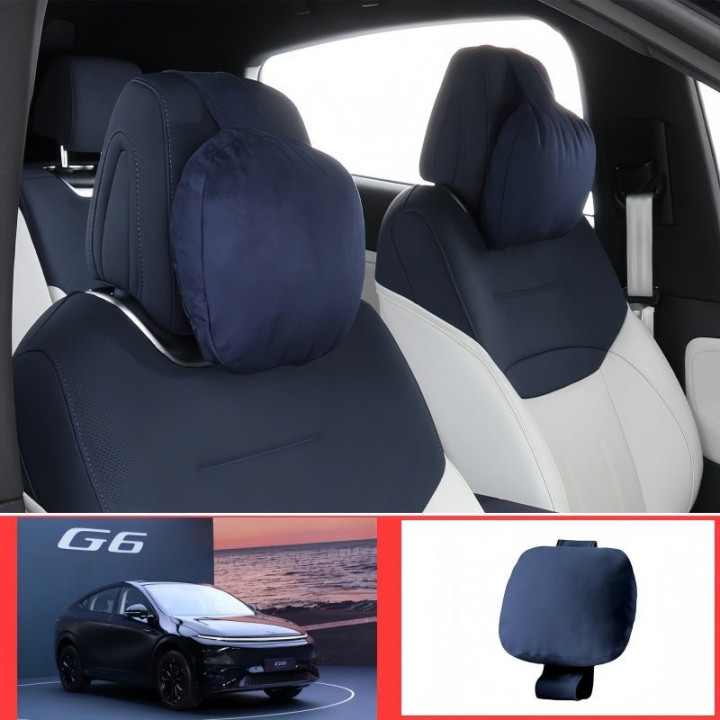 Premium Suede Memory Foam Headrest for XPENG G6/G9/P7/X9/L03/G7/P7+