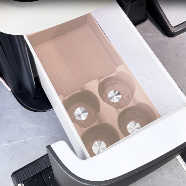 Eco Silicone Rear Fridge Liner Mat for 2024-2026 XPENG X9