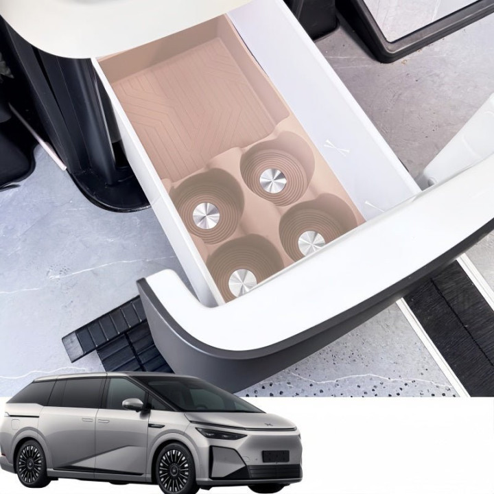 Eco Silicone Rear Fridge Liner Mat for 2024-2026 XPENG X9