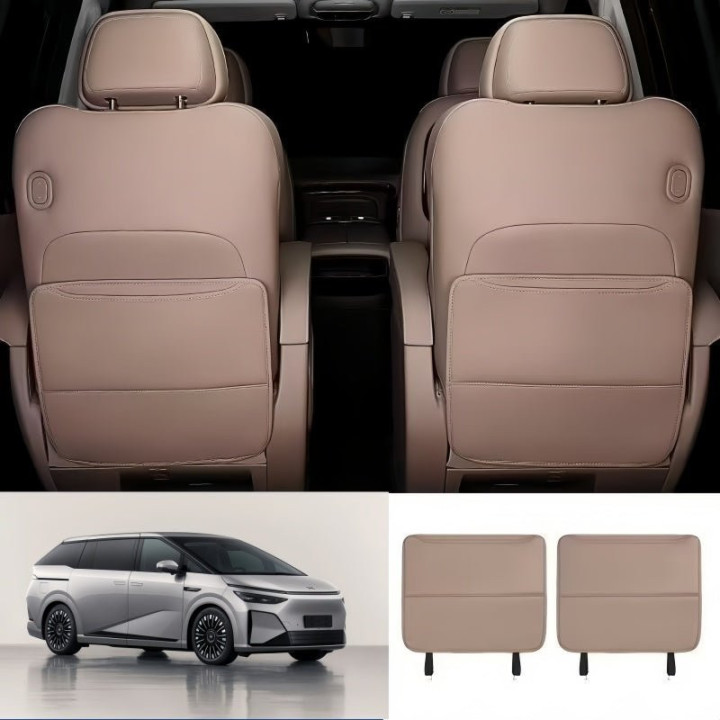 Front & 2nd Row Seat Back Anti-Kick Mats for 2024-2026 XPENG X9