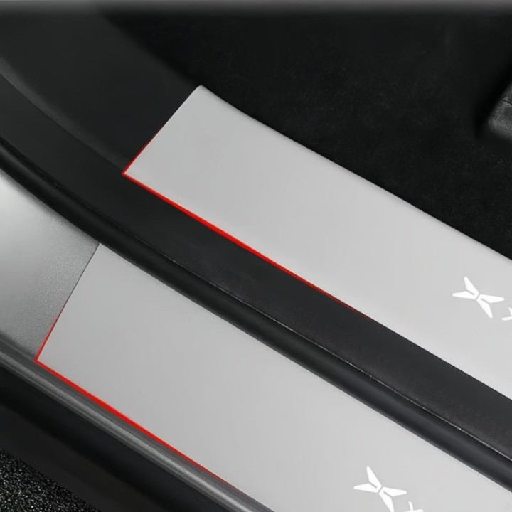 Leather Door Sill Protector Strips for 2024-2026 XPENG X9