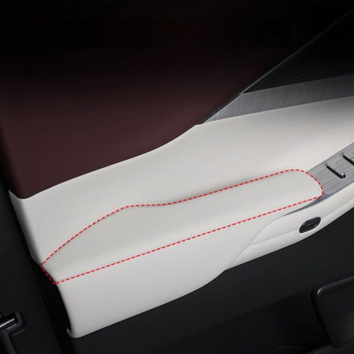 Napa Wrapped ABS Inner Door Handle Cover for 2024-2026 XPENG X9