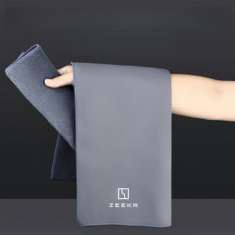 30x60cm Dual Layer Plush Leather Car Wash Towel for Zeekr
