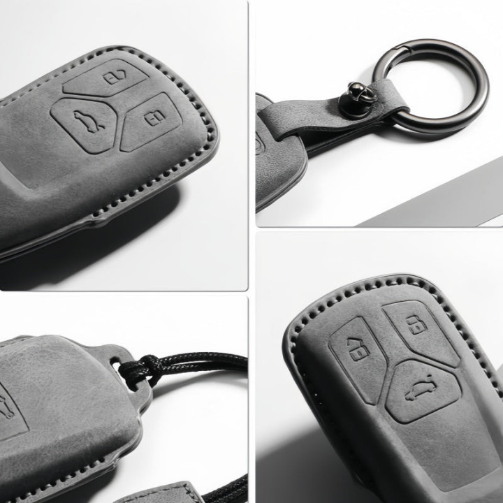 Premium Leather Key Fob Cover for Xpeng X9