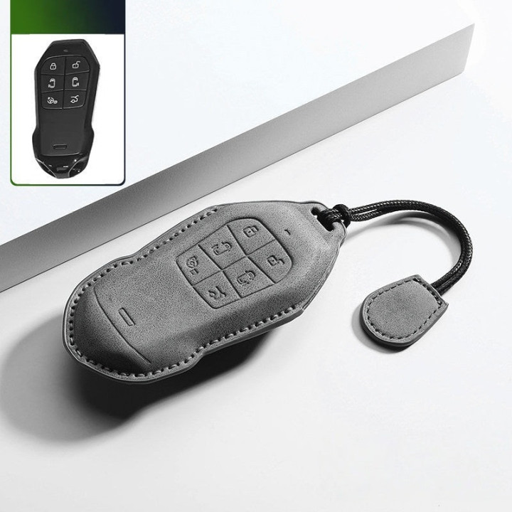 Premium Leather Key Fob Cover for Xpeng X9