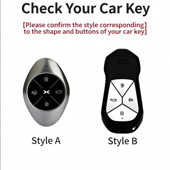 Premium Leather Key Fob Cover for Xpeng EV