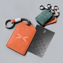 Premium Suede NFC Card Holder Cover for Xpeng EV