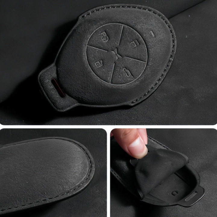 Premium Suede Car Key Fob Cover for Xpeng All Models