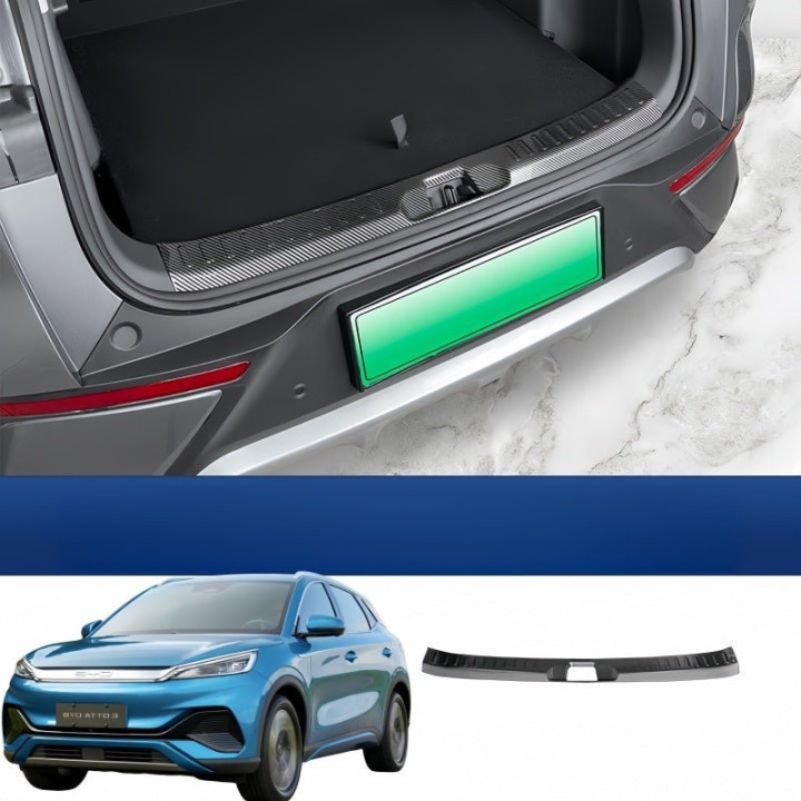 Carbon Fiber Rear Trunk Sill Protector for BYD Atto 3 2023-2026