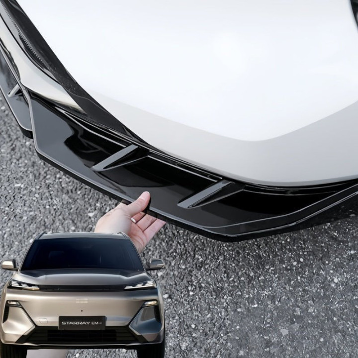 Sport Front Bumper Diffuser for Geely EX5 EM-i | Lower Splitter