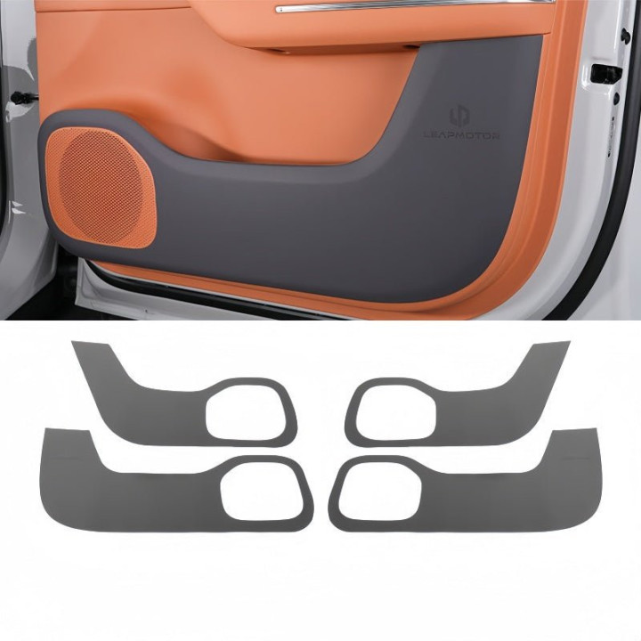 Leather Door Anti-Kick Panel Protector for Leapmotor C10