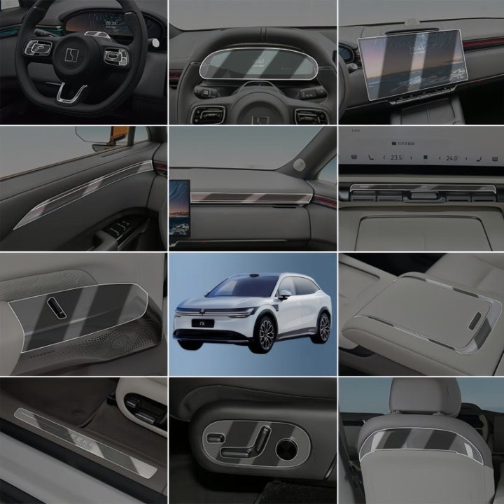 Full Set Button Cover Film for Zeekr 7X Interior Protection