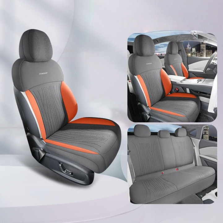 Half-Wrapped Premium Suede Car Seat Covers for Geely EX5 EM-i