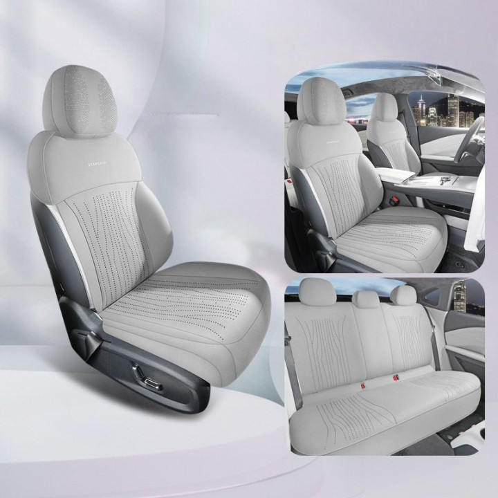 Half-Wrapped Premium Suede Car Seat Covers for Geely EX5 EM-i