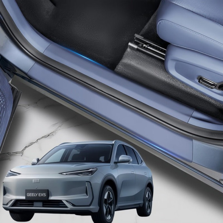 Car Door Sill Leather Protector Strips for Geely EX5