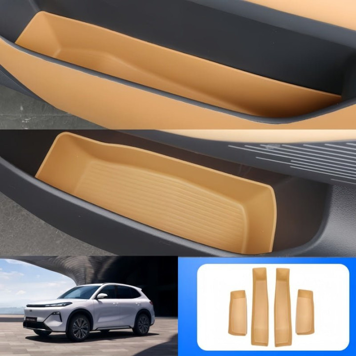 Rubber Door Pocket Storage Organizer Tray for Geely EX5 EM-i