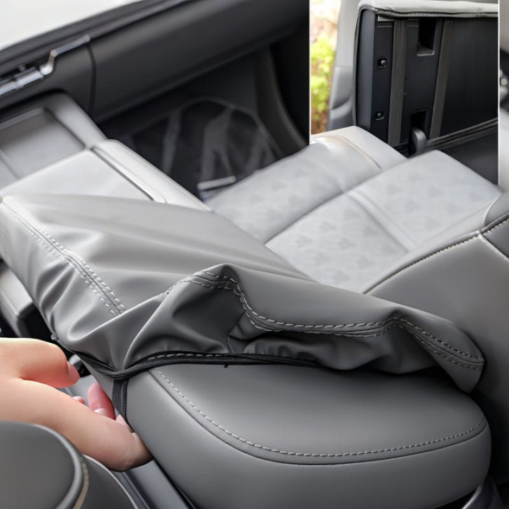 Nappa Leather Center Console Armrest Cover for Zeekr 7X