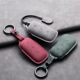 Genuine Leather Key Fob Cover for  Geely EX5/Geely Starray EM-i/Geely EX5 EM-I