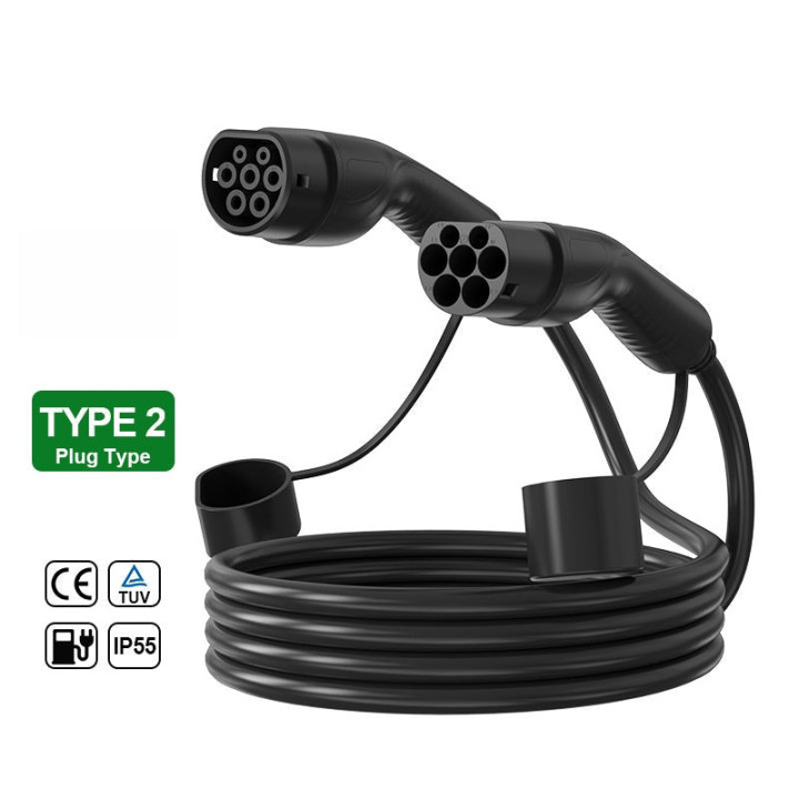 Type 2 Dual-End EV Charging Cable for Xpeng/Zeekr/Geely/Leapmotor