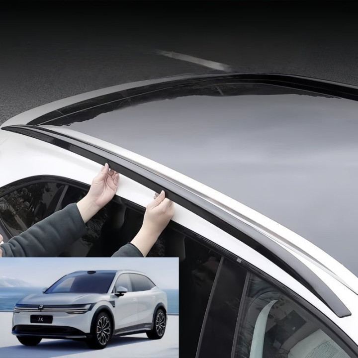 Gloss Black Roof Rail Trim for Zeekr 7X (2PCS)