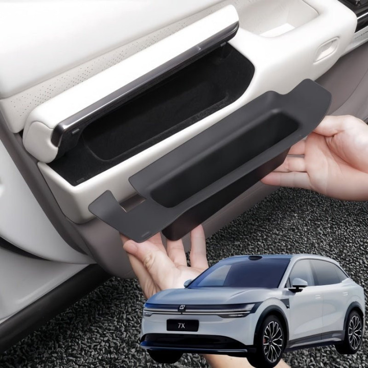 Door Hidden Storage Box Silicone Liner for Zeekr 7X (2Pcs)