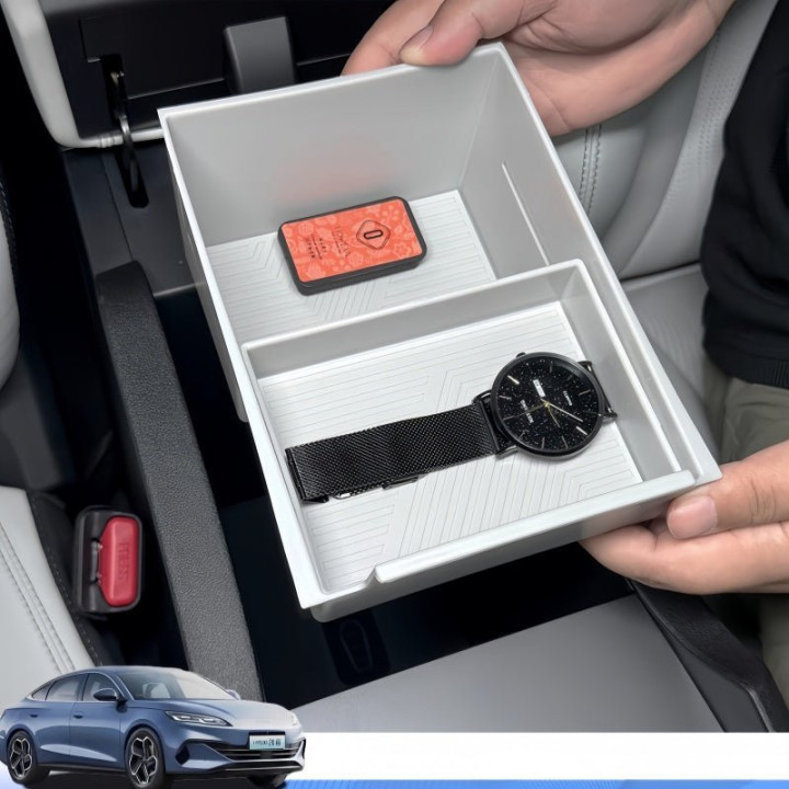 Double-Layer Sliding Armrest Storage Organizer for BYD Seal 6 DM-i