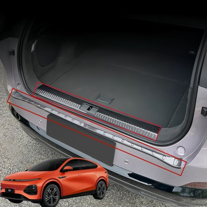 Carbon Fiber ABS Trunk Sill Guard Protector for 2023-2026 XPENG G6