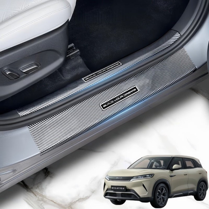 Carbon Fiber Door Sill Protectors for BYD ATTO 2