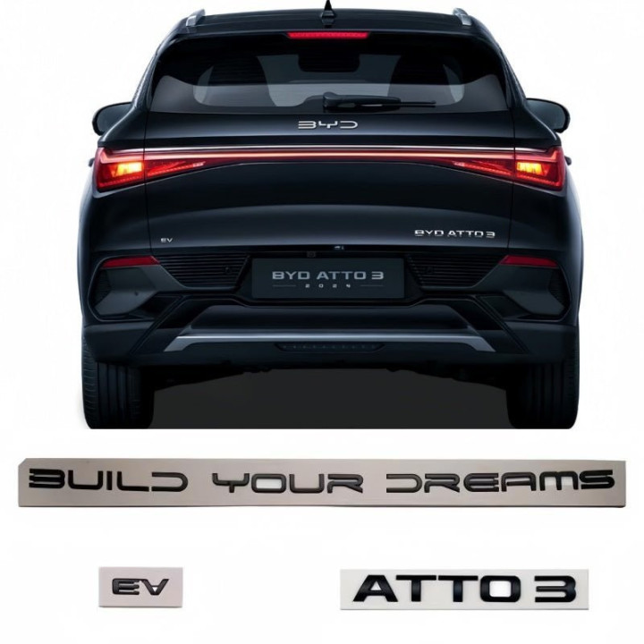 Rear Bumper Replacement Badge for BYD ATTO 3