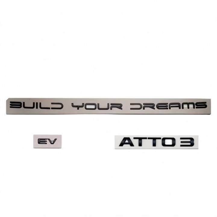 Rear Bumper Replacement Badge for BYD ATTO 3