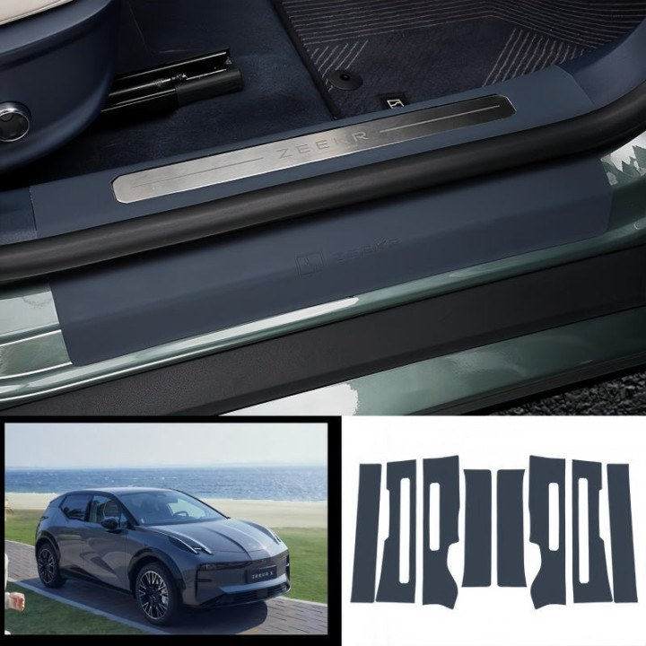 Leather Door Sill Protectors for ZEEKR X