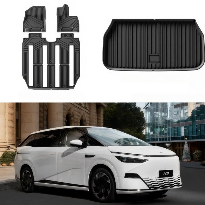 TPE Floor Mats & Trunk Mats for 2025-2026 XPENG X9