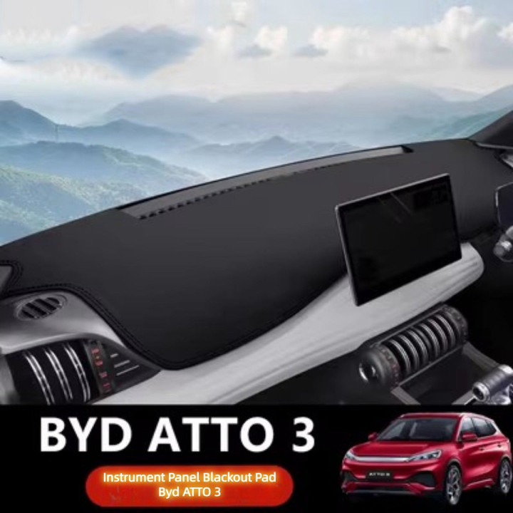 For BYD ATTO 3 Dashboard Cover Mat Sunshade Mat Artificial Leather Carpet Panel Mat Accessories