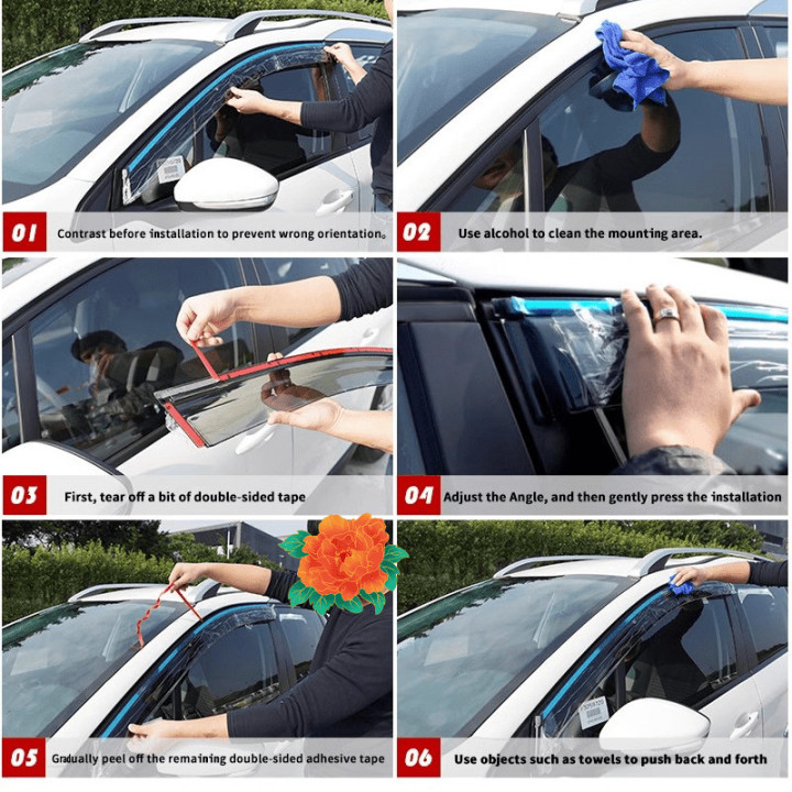 For BYD SEAL Window Visor Deflector (4 Pcs)