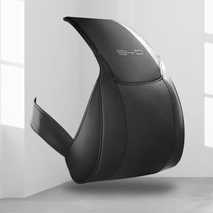 For BYD Premium Leather Headrest & Lumbar Pillow Set (2-Pcs)