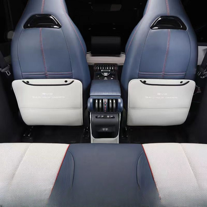 For BYD Atto 3 PU Leather Anti Kick Mat Pad Mats Seat Back Protector