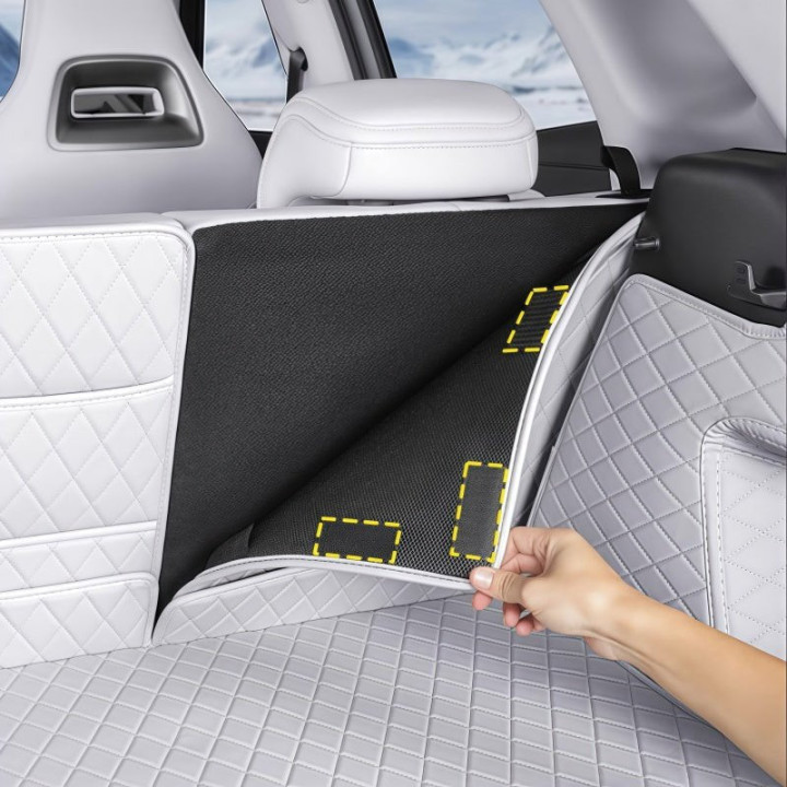 Premium Full-Cover Leather Trunk Mat for BYD Atto 2