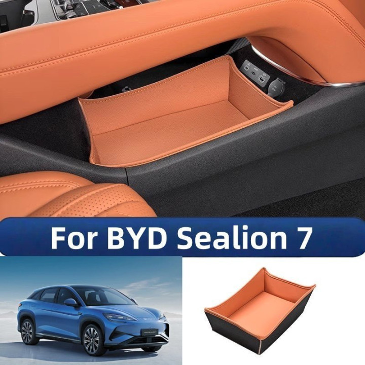 Leather Console Lower Storage Box for BYD Sealion 7