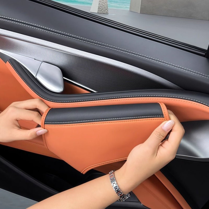 Leather Upper Door Handle Cover for BYD Sealion 7