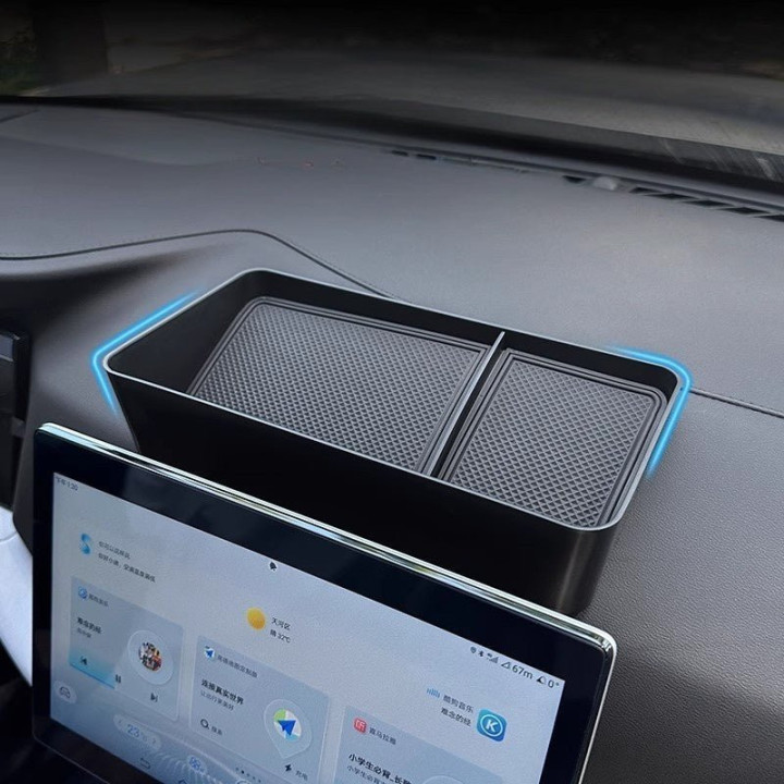 For BYD ATTO 2 Behind Screen Storage Tray Tissue Box