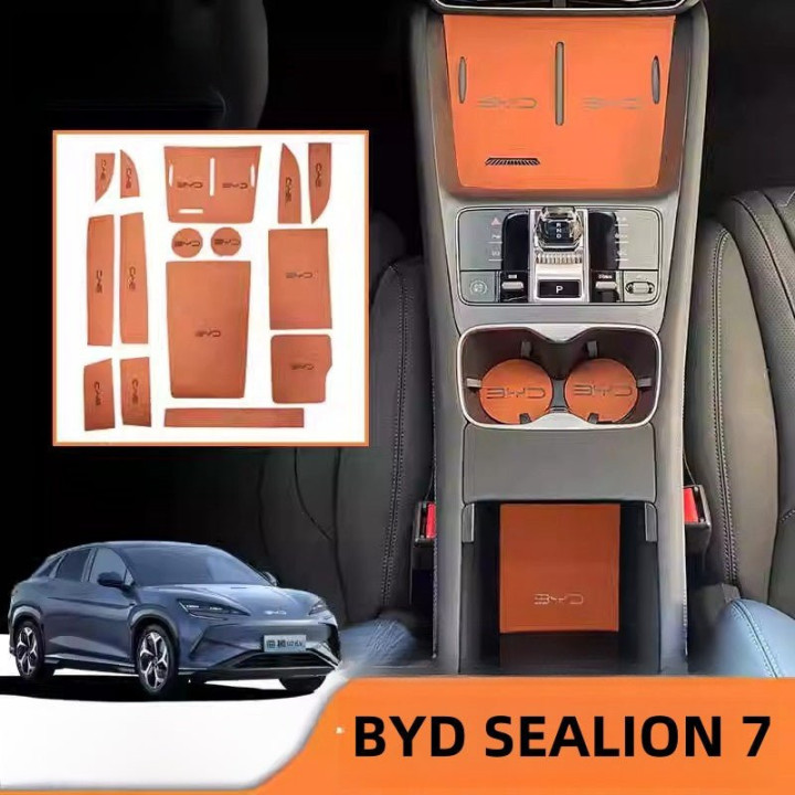 Door Storage Box & Water Cup Tank Mats for BYD Sealion 7