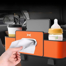 Car Rear Passenger Tissue Box & Phone Holder for XPENG G6/G9/P7/P7+/X9