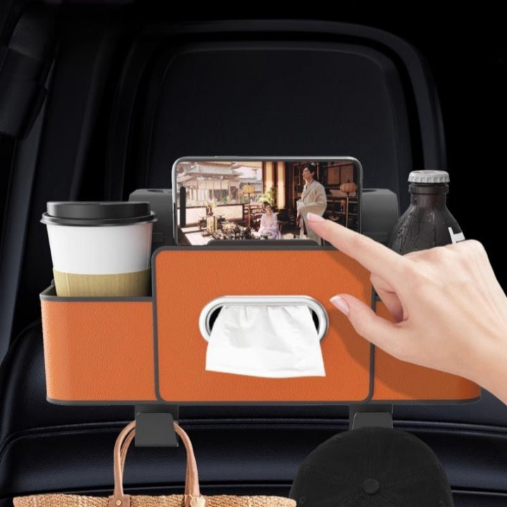Car Rear Passenger Tissue Box & Phone Holder for XPENG G6/G9/P7/P7+/X9