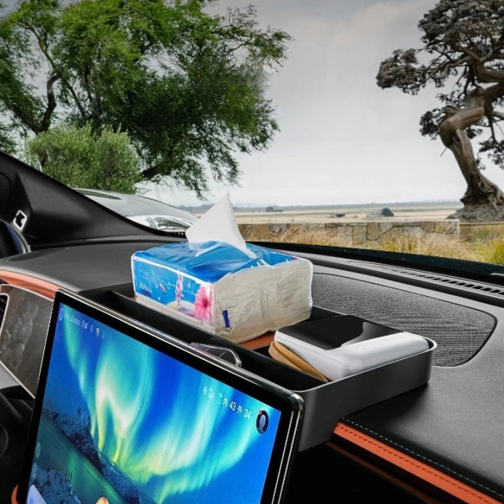 ABS Screen Rear Tissue Storage Box for BYD Sealion 7