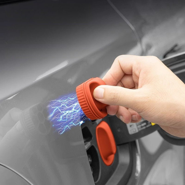 For ZEEKR 001/009/X Car Charging Port Rain Cover Dust Cover (Two Pieces)