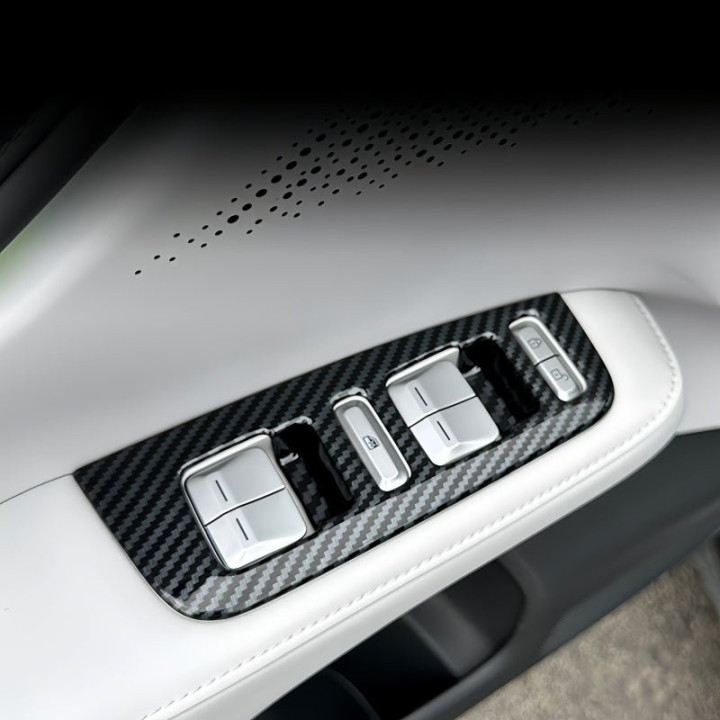 Carbon Fiber ABS Window Switch Cover for 2023-2026 XPENG G6