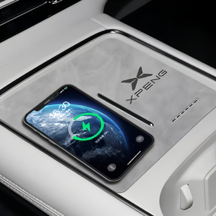 Leather Car Water Coaster Slot Non-Slip Mat for 2023-2026 Xpeng G6