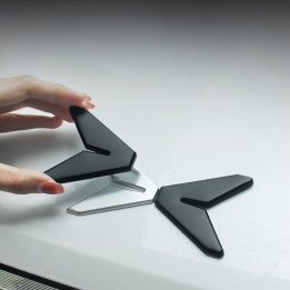 Gloss Black Alloy Badge Overlay Kit for Xpeng G6 2023-2026