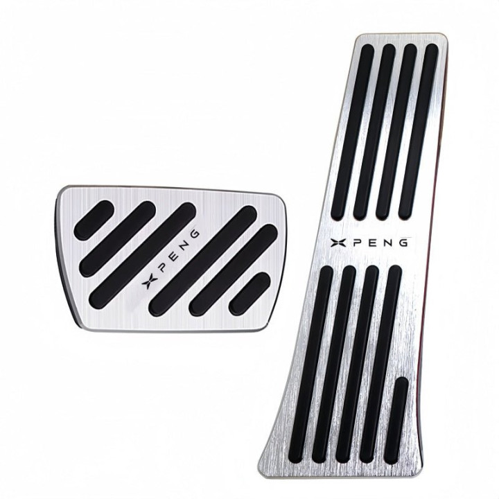 Brushed Aluminum Performance Pedal Covers for Xpeng G6 G9 P7 P7+ L03