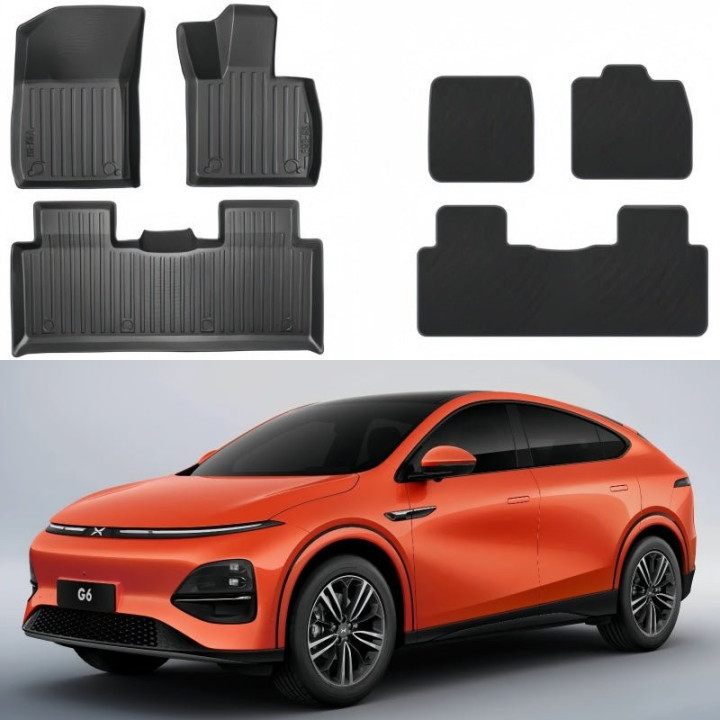 TPE Floor & Trunk Mats for Xpeng G6 2023-2026